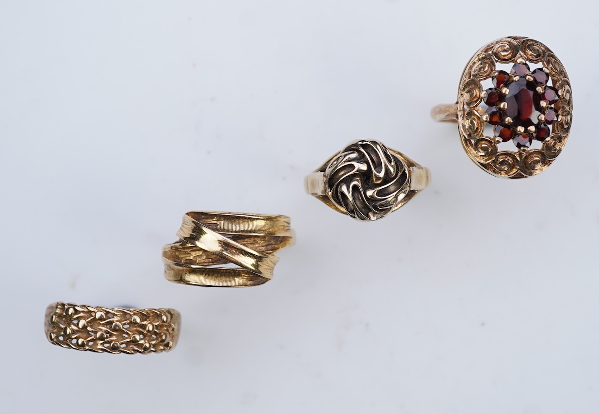 A collection of four rings